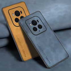 Funda de teléfono de cuero PU de lujo para Honor Magic 6 Pro RSR 5G, cubierta trasera de silicona, protección completa