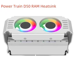 Power Train D50 – Disipador RAM DDR3/DDR4/DDR5 con luz ARGB