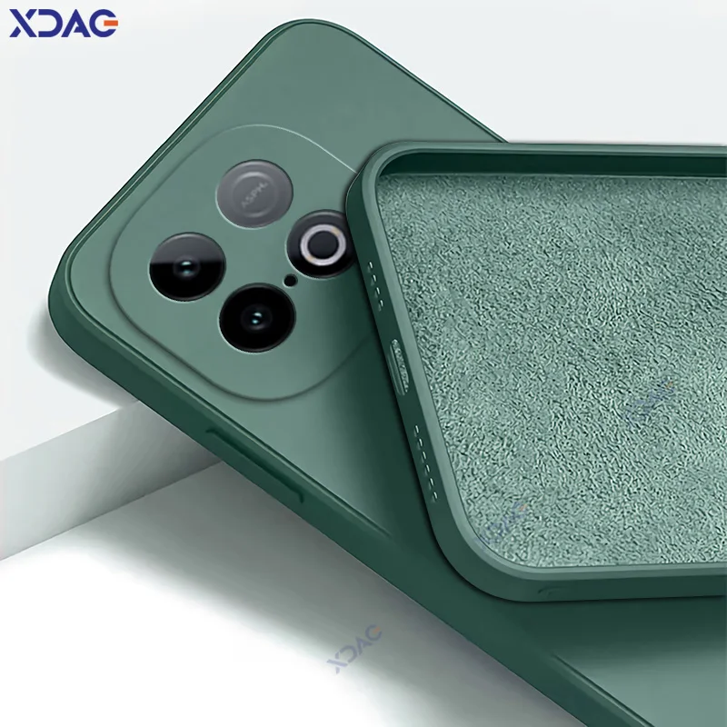 Fundas de lujo para teléfonos móviles VIVO iQOO Z10 Turbo Pro Plus 5G protección de lente iQOOZ10Turbo cubierta de armadura de silicona líquida cuadrada suave - imagen 2