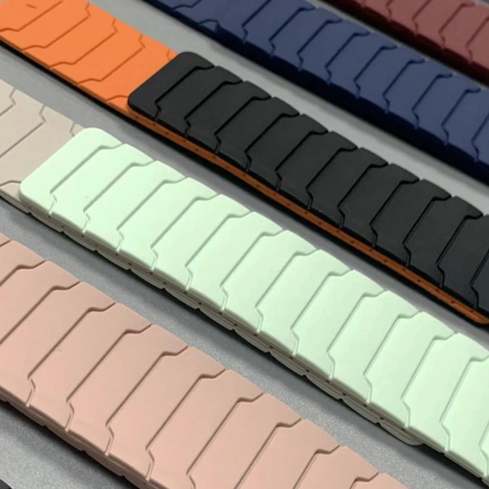 Correa de reloj deportiva de silicona con bucle magnético para Samsung Galaxy watch 8 40mm 44mm/8 classic 46mm reemplazar accesorios de correa de pulsera - imagen 3