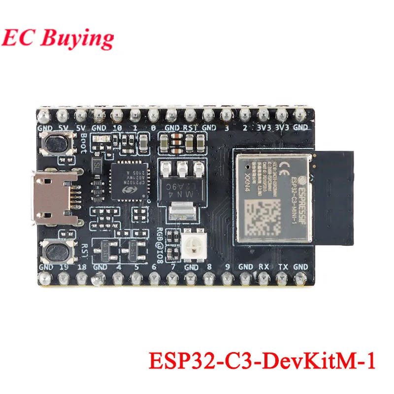 ESP32-C3-DevKitM-1 1U DevKitC-02 02U ESP32-C3-MINI-1 ESP32-C3-DevKit-RUST-1 ESP32-C3 Placa de desarrollo WiFi BLE módulo inalámbrico - imagen 4