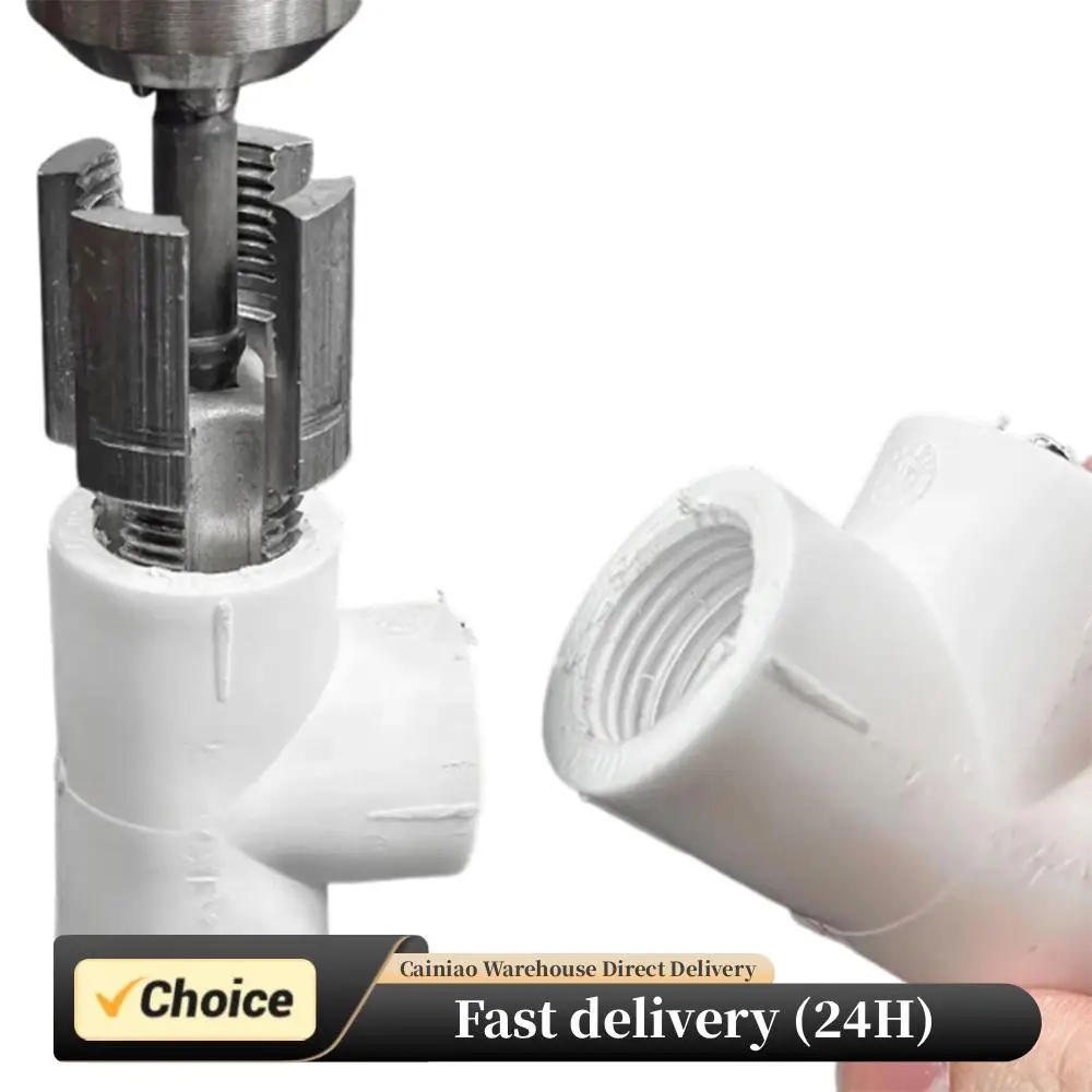 Enhebrador de tubería de agua de acero, herramientas de roscado de tubos externos internos de 4/6 puntos, Kits de roscado de grifo abridor de hilo de tubería de agua PPR
