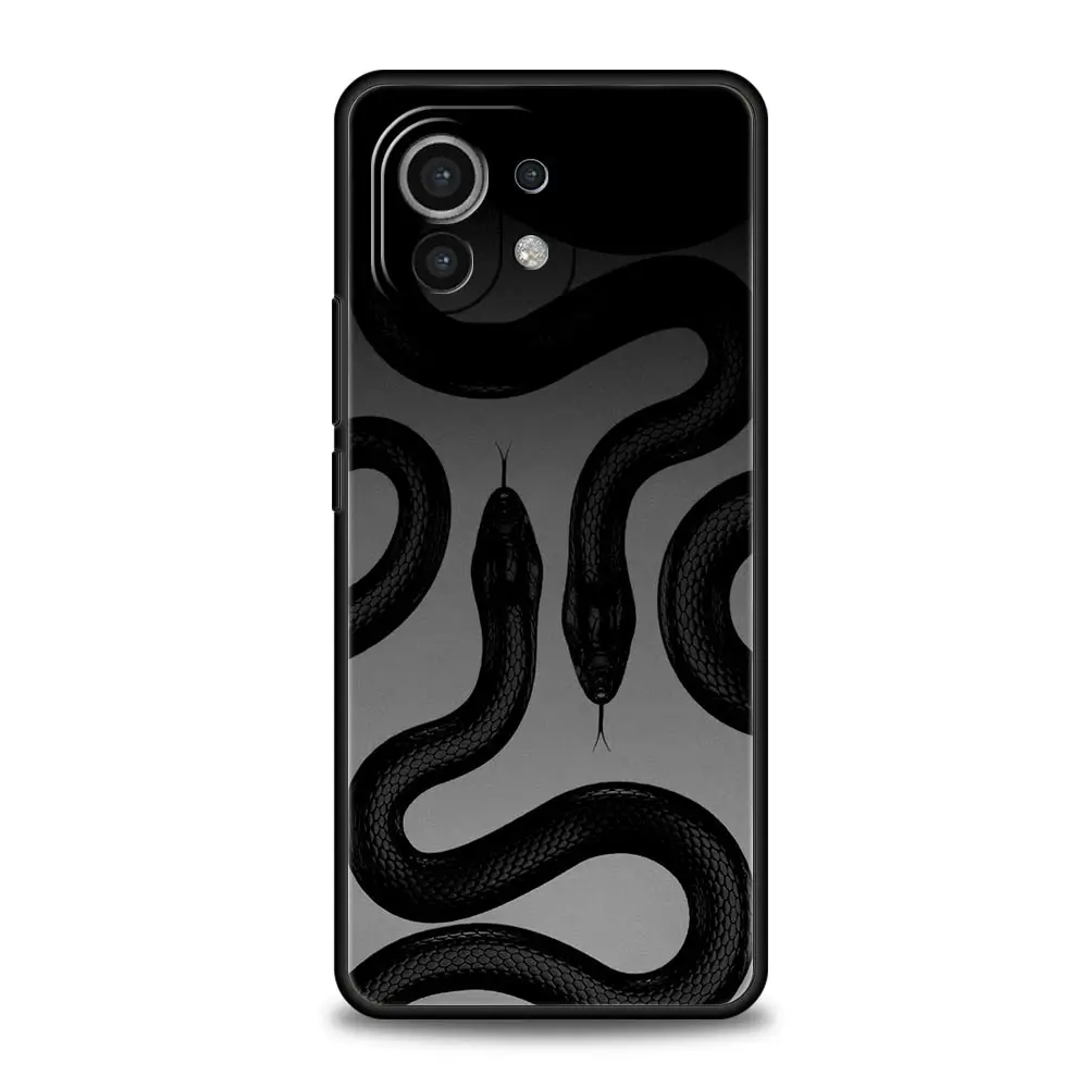 Funda de teléfono con serpiente rosa flor para Xiaomi Mi 17 15T 15 14 14T 13T 12T Pro 12 13 Lite 5G 11T Poco X6 X7 X5 Pro, funda suave - imagen 4