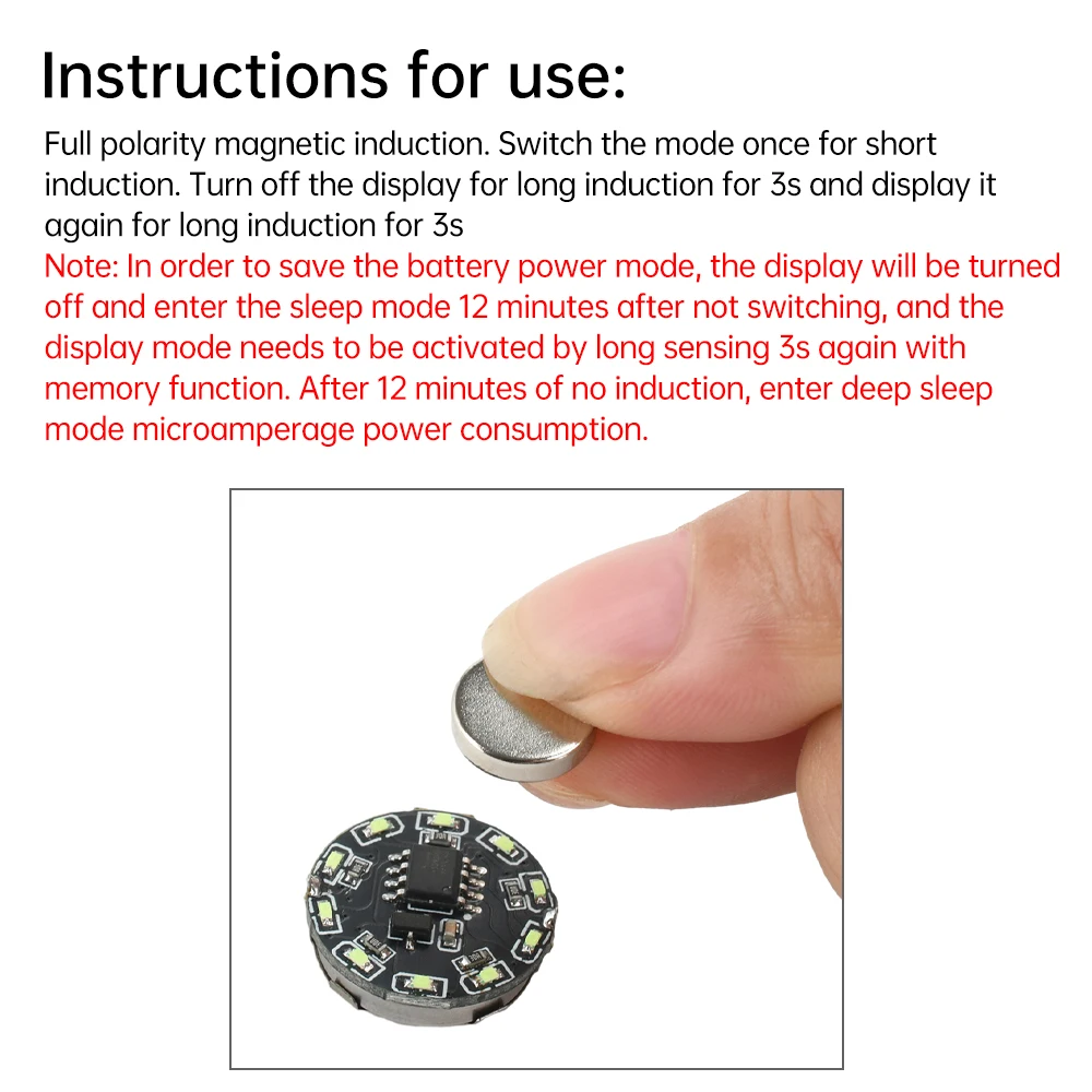 16 modos de iluminación colorida LED interruptor de luz magnético Control de inducción magnética luz que fluye DIY juguetes de luz inalámbricos - imagen 4