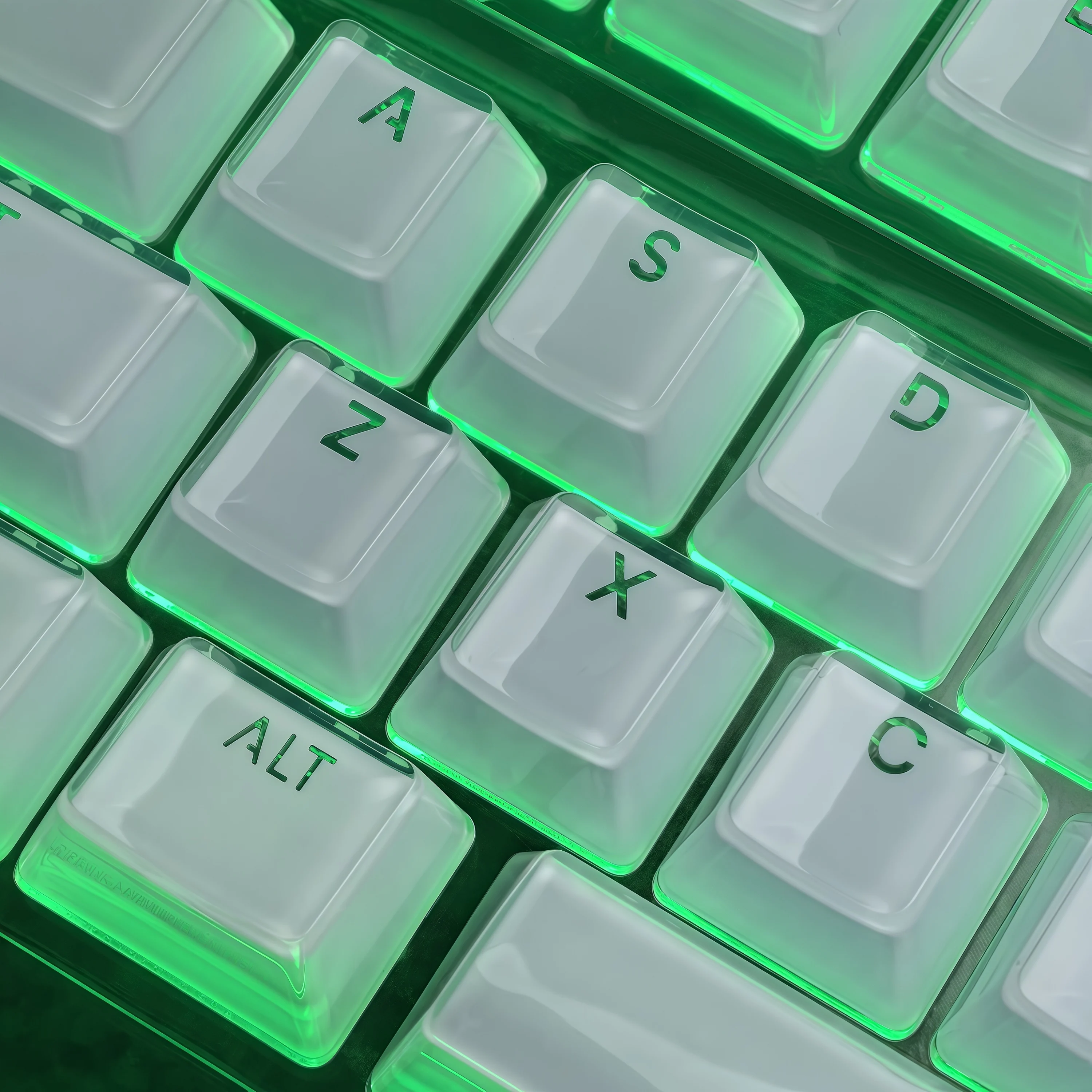 Jelly Pc Crystal Keycaps Teclas de teclado personalizadas translúcidas blancas frías con diseño Iso/Ansi de 123 teclas - imagen 4