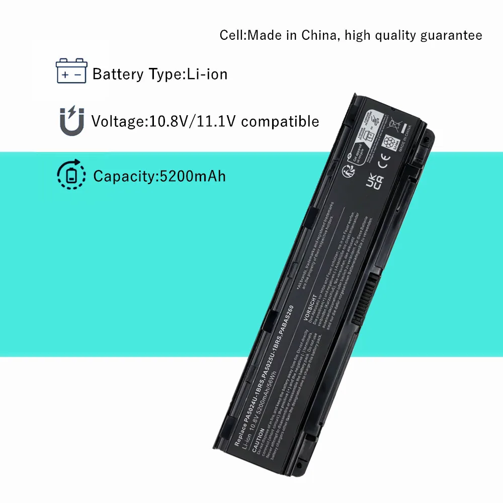 PA5025U batería del ordenador portátil para Toshiba C870 C800 C805 C845 C855 C855D C875 C855 C850 PA5024U-1BRS PA5025U-1BRS PA5023U-1BRS - imagen 3