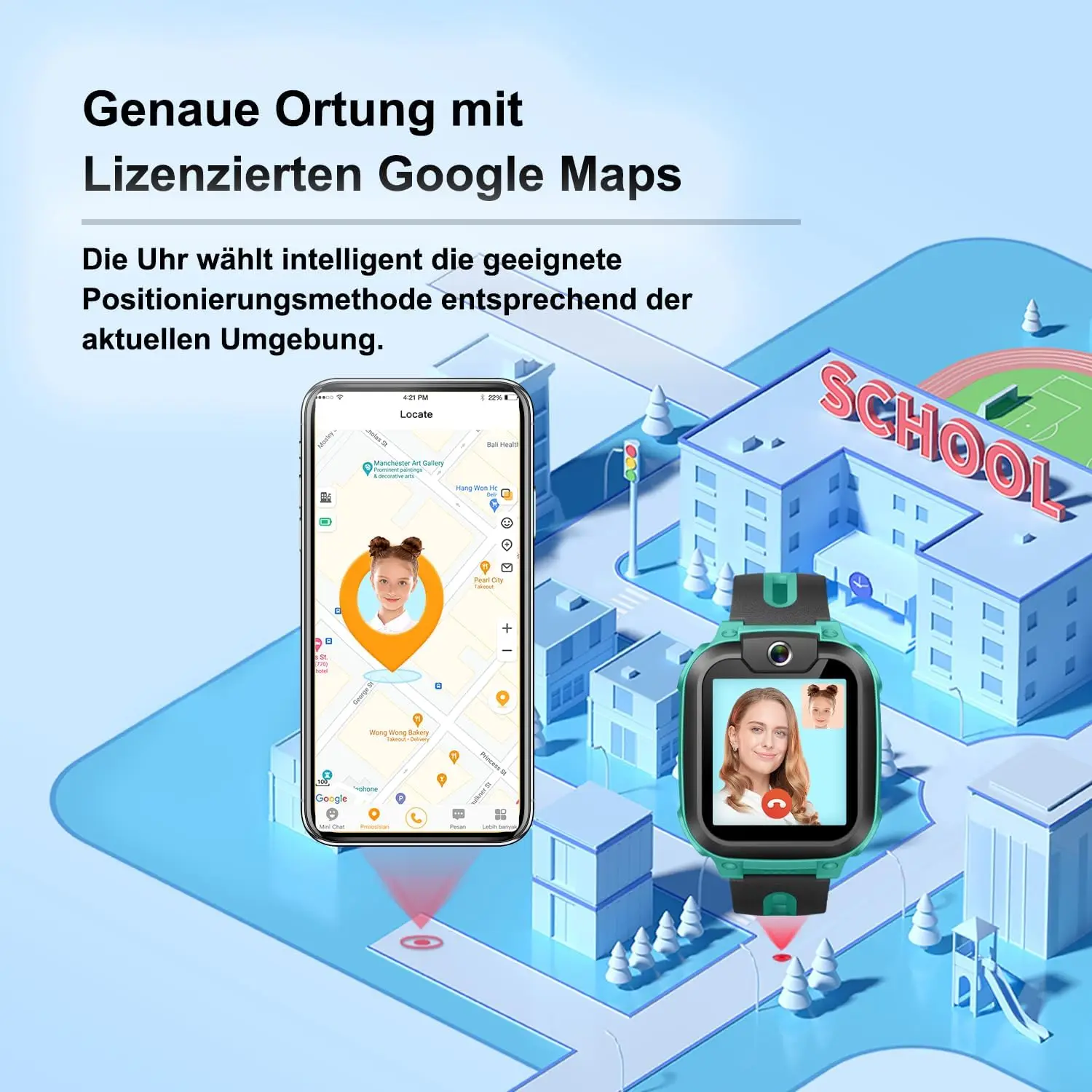 Nuevo reloj imoo Z1 teléfono 4G Smartwatch pantalla de 1,3 pulgadas cámara gran angular de 2MP mensajes de voz GPS IPX8 BT4.2 Google Pay para niños - imagen 4