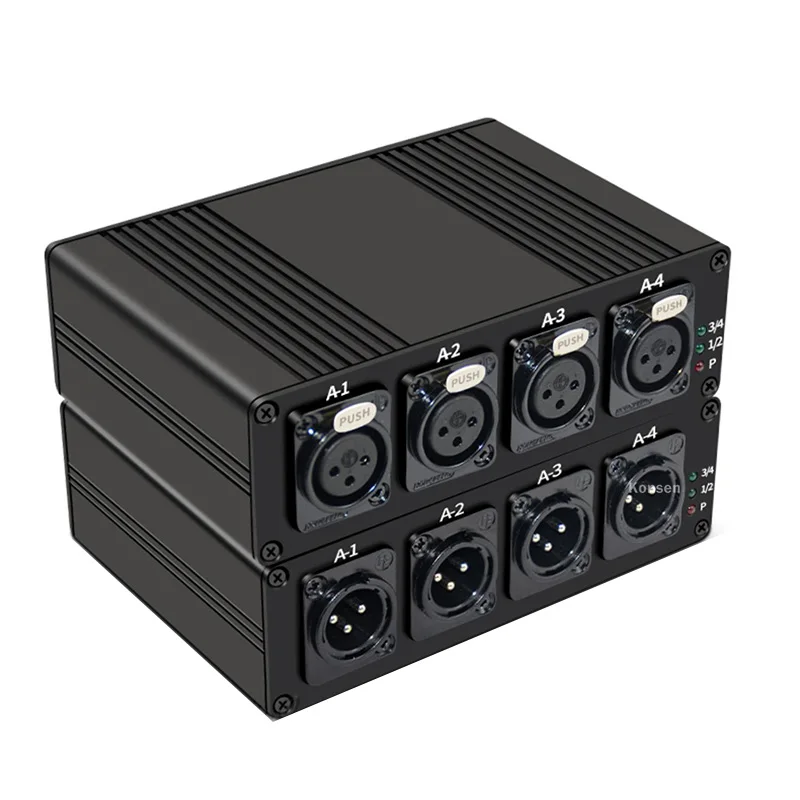 Kit Extensor XLR 4 Canales por Fibra Óptica SC Hasta 20km