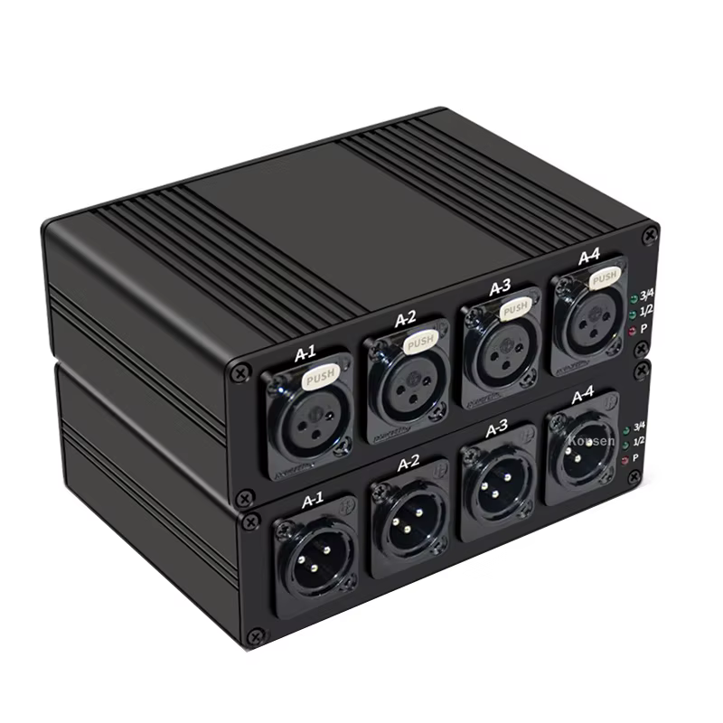 Kit Extensor XLR 4 Canales por Fibra Óptica SC Hasta 20km