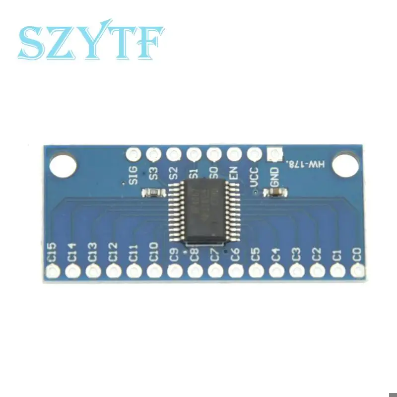 CD74HC4067 CMOS de alta velocidad, multiplexor analógico de 16 canales