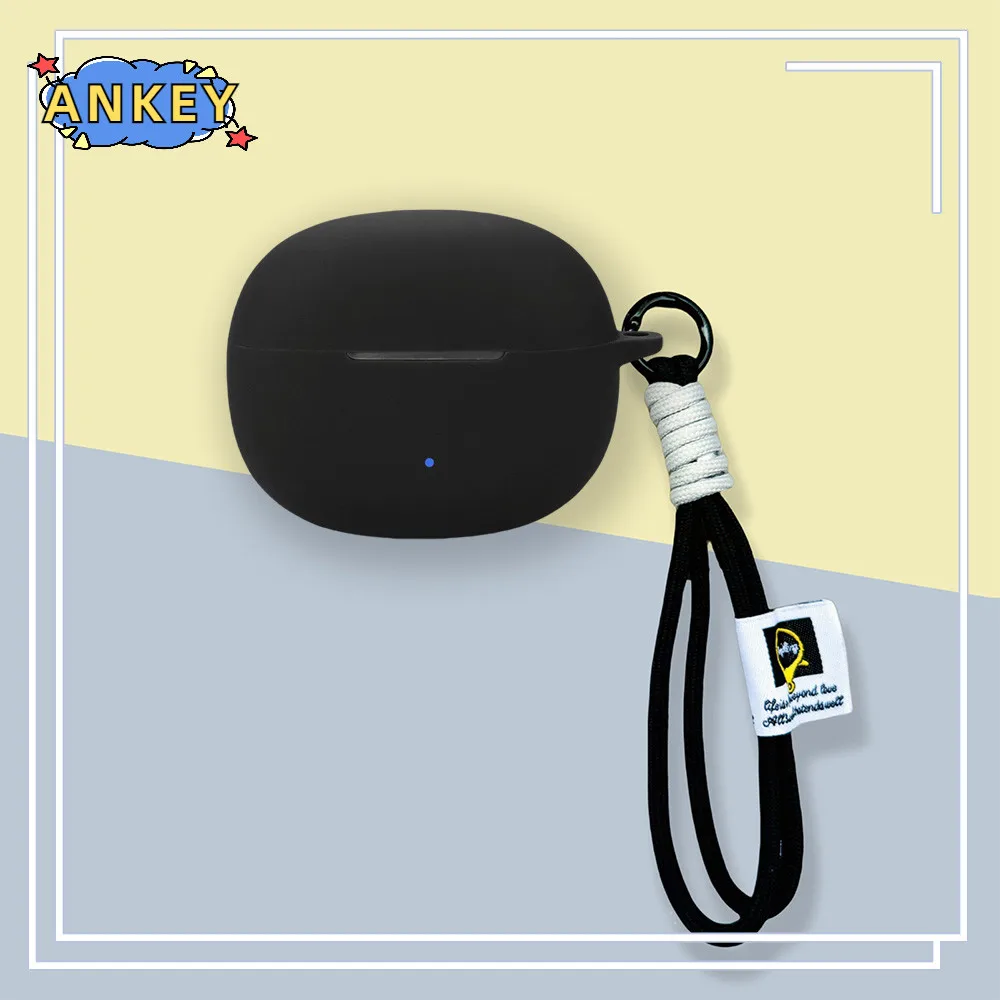 Funda para Edifier Comfo Q, funda protectora de silicona suave, portátil, resistente a los arañazos, carcasa con mosquetón y cordón - imagen 3