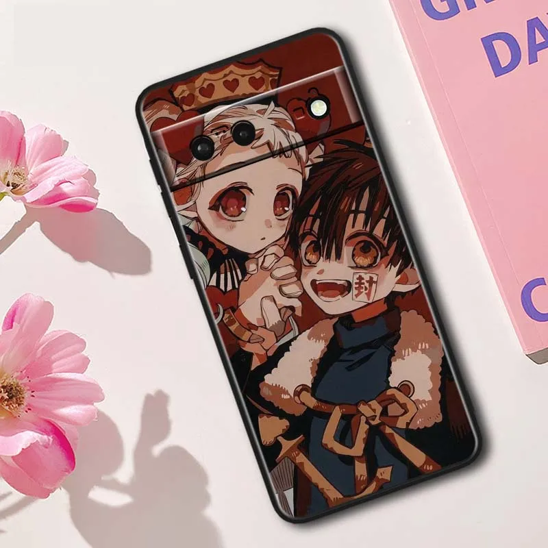 Hanako X Yashiro para Google Pixel 10 9 8 7 9a 8A 7a 6a XL Pro 5G funda de teléfono negra - imagen 3