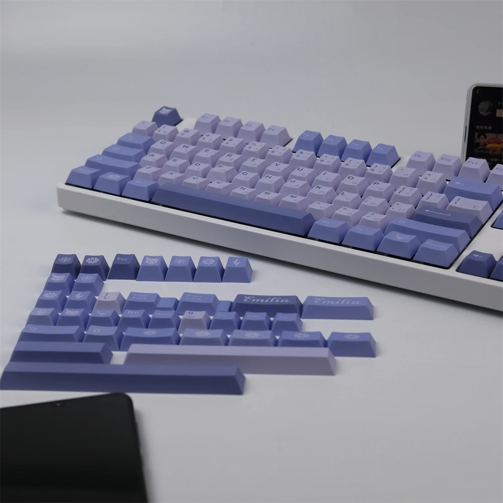 GMK Frozen Witch Keycaps, 140 teclas PBT Keycaps Cherry Profile DYE-SUB Teclas GMK personalizadas para teclado mecánico - imagen 3