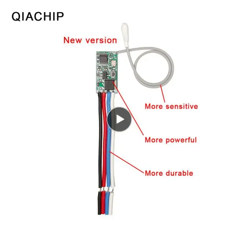 Interruptor de Control remoto Universal, receptor de relé RF de 433mhz, CC 3,6 V, 6V, 12V, 24V, 1 canal, módulo de Radio y transmisor para lámpara LED DIY