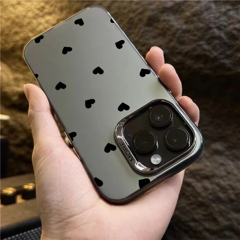 Funda de teléfono IMD plateada con diseño de amor Simple para Xiaomi Redmi Note 14 13 12 11 ProPlus 5G 12S 11S 10S Redmi 14C 13C 12C 13 4G - imagen 5