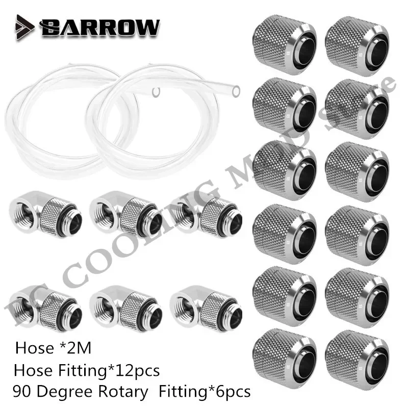 Kit combinado de accesorios de tubo blando para carretilla, manguera de 3/8 pulgadas, 9,5x15,9mm/9,5x12,7mm, accesorios de conector de sistema de refrigeración por agua para PC DIY - imagen 4