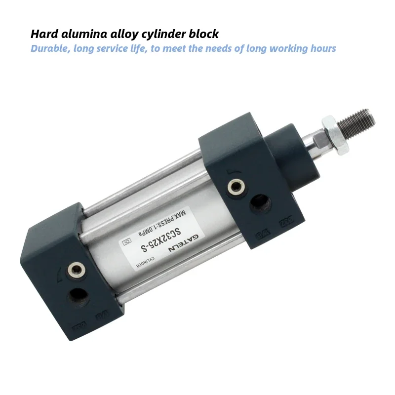 Cilindros de aire estándar SC50, cilindro neumático de doble efecto SC50X50 SC50X100S SC50X300 SC50X1000 - imagen 4