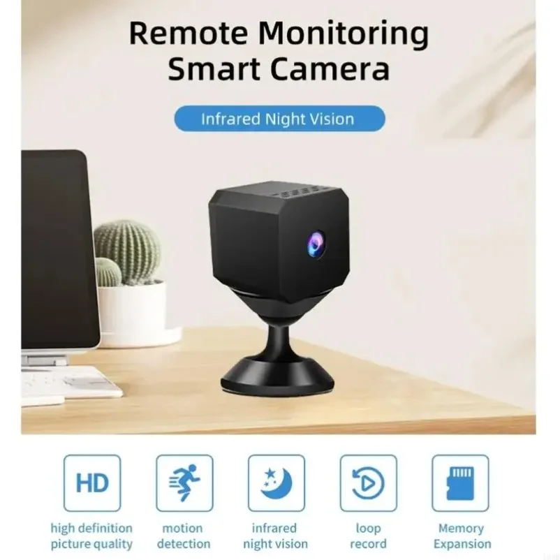 Mini cámara inalámbrica WiFi HD de 1080P, Monitor de bebé, vigilancia de seguridad interior, videocámara de visión nocturna, grabadora de vídeo - imagen 2