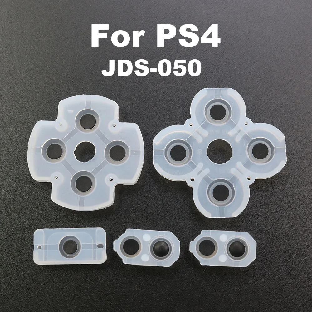 1 Juego de almohadillas D de silicona conductoras de repuesto, botón de goma para PS2, PS2, PS3, PS4, PSP1000, pieza de reparación del controlador - imagen 5