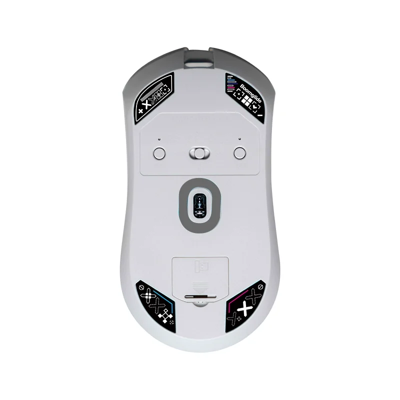 BOOMGLIDE-pies de cristal compatibles con Darmoshark M3 Mouse, patines de vidrio de borde curvado redondo personalizados - imagen 2
