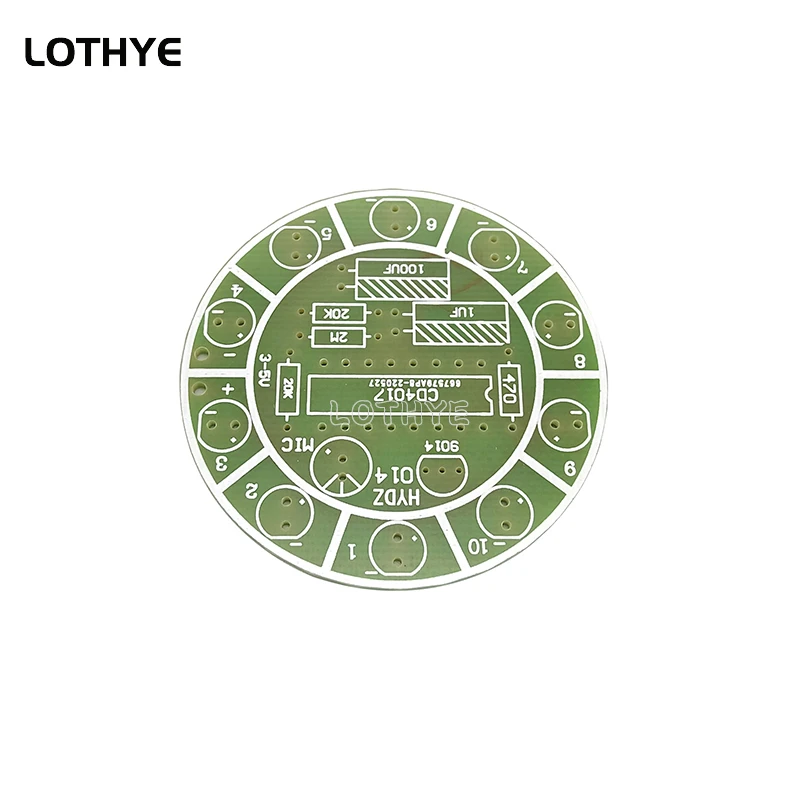 Kit LED Sonoro DIY – Luz Giratoria Colorida Activada por Sonido