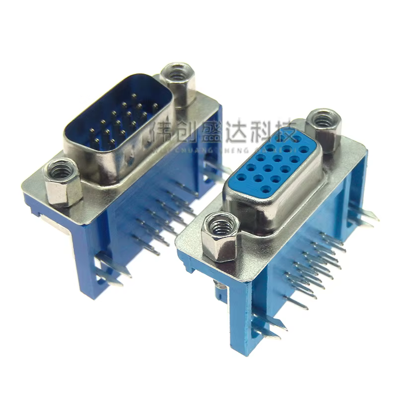 Conector D-SUB VGA DB15 hembra y macho para PCB - chapado en oro - imagen 5