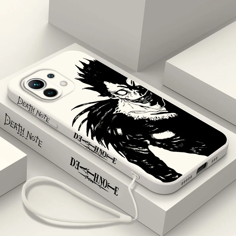 Funda de teléfono Anime Death Note Ryuk para Xiaomi, 14, 13, 12, 11, 10 T Pro Ultra Lite, 5G, cuerda líquida izquierda, 5G, cubierta suave - imagen 5