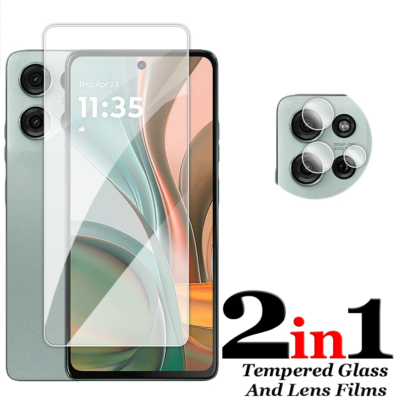Para Motorola Moto G75 5G vidrio 6,78 pulgadas pegamento completo Protector de pantalla transparente para Motorola Moto G75 vidrio templado para Moto G75 película - imagen 4