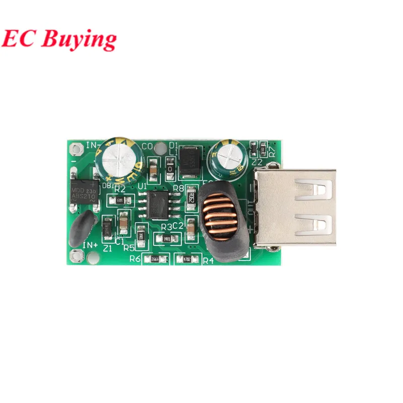 DC 12V 24V 48V 72V 80V a 5V 2A USB módulo de carga reductor convertidor estabilizador alimentación Buck no aislada para teléfono móvil de coche - imagen 4