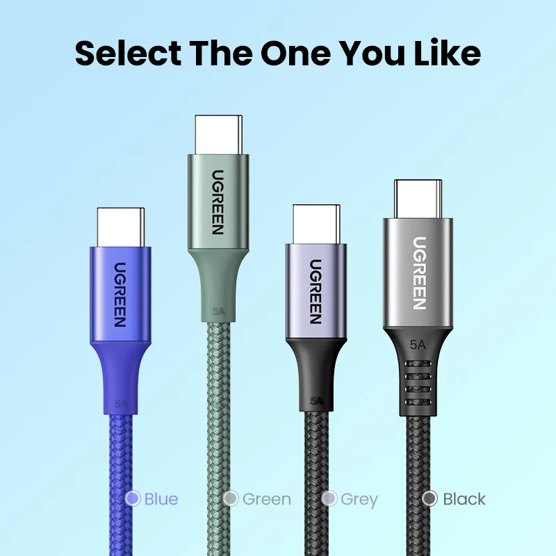 【Nuevo en venta】UGREEN Cable USB C 100W tipo C a tipo C para MacBook Samsung PD100W USB tipo C Cable de carga rápida QC4.0 USB C - imagen 4