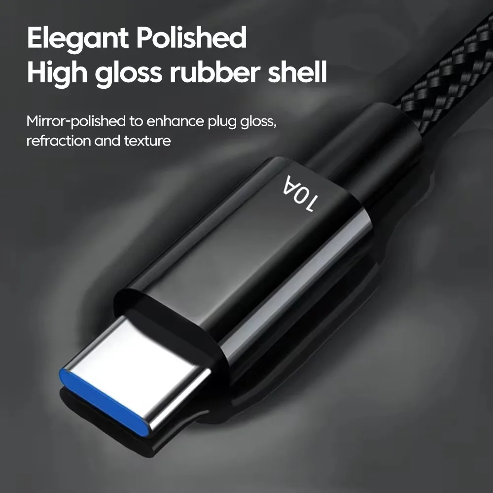 Cable de carga rápida tipo C de 120W 10A para Huawei P50 P40 Xiaomi 14 Redmi 13 Oneplus Realme POCO Cable de datos de teléfono USB 0,5/1/1,5/2/3m - imagen 2