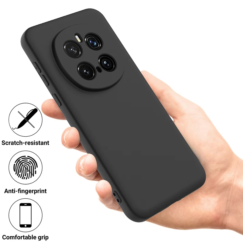Para Honor Magic 7 Pro, 7 funda ELVEV, bonita funda protectora de silicona líquida de buena calidad para teléfono con capa de terciopelo en el interior