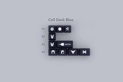 Domikey SA ABS Keycaps Perfil Cell – Double Shot para Teclado Mecánico