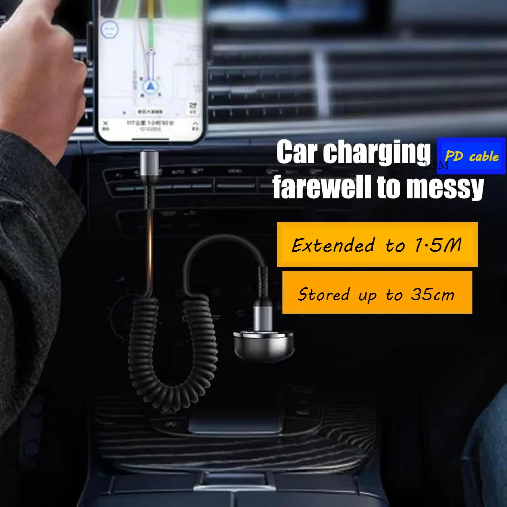 Cable USB tipo C a USB C para iPhone 15 Pro Max, Cable de datos de carga rápida PD para Samsung, Xiaomi 14, Oneplus 12, POCO X6, OPPO CC, 60W - imagen 4