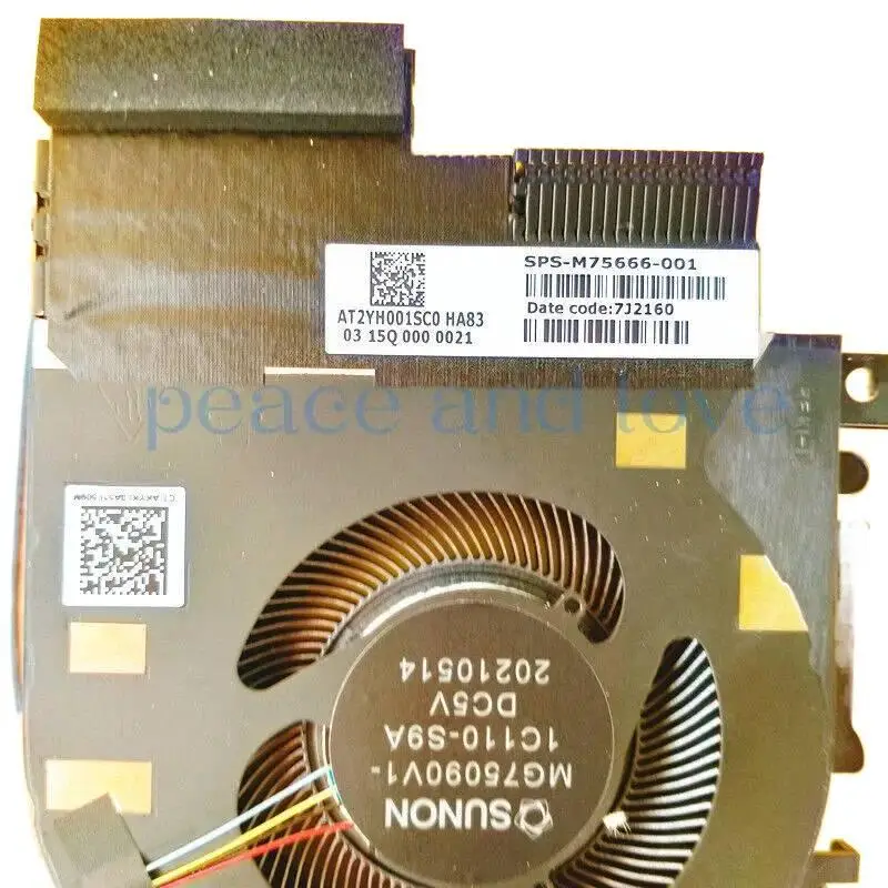 M75666-001 MG75090V1-1C120-S9A MG75090V1-1C110-S9A nuevo para HP Zbook fury 17 G8 CPU GPU ventilador de refrigeración de gráficos - imagen 3