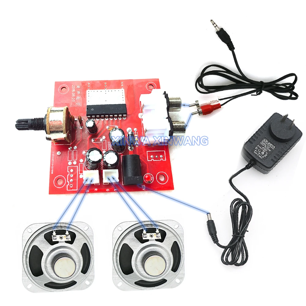 Mini amplificador de potencia estéreo, módulo de Audio, altavoz de 4 pulgadas, Kit DIY para reproductor Mp3, máquina expendedora de Pinball Arcade, reproductor Mp3 - imagen 5