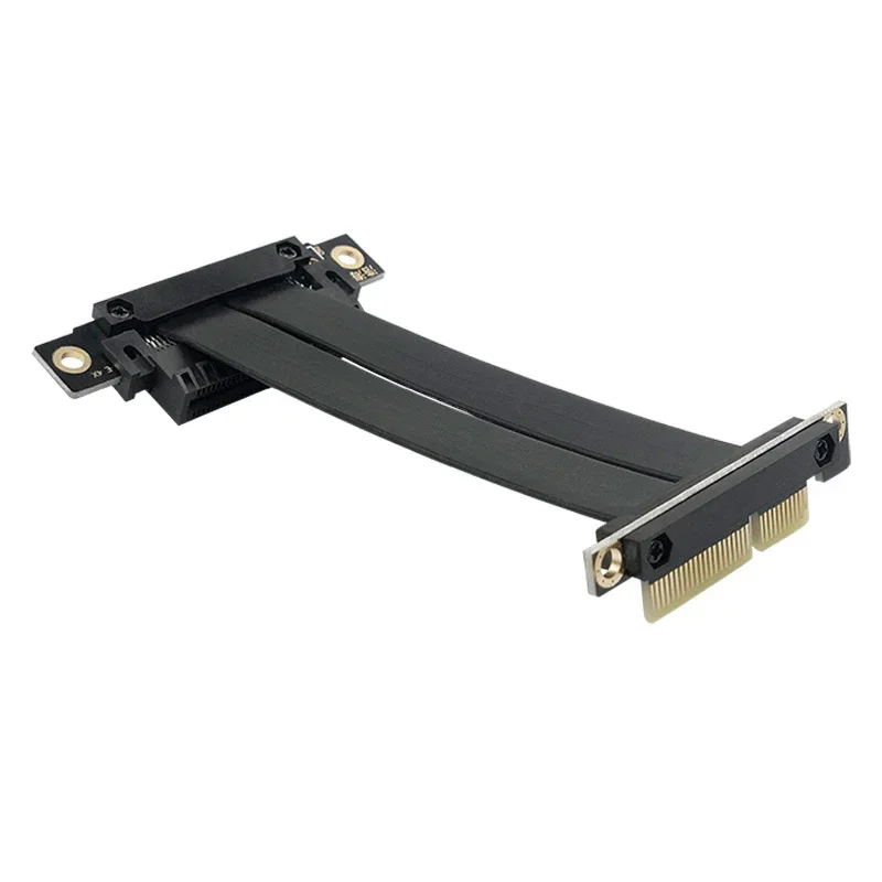 Cable elevador PCI-E X4, doble ángulo recto de 90 grados, Cable de extensión PCIe 3,0 x4 a x4, extensor de placa base de tarjeta elevadora PCI Express 4x - imagen 4