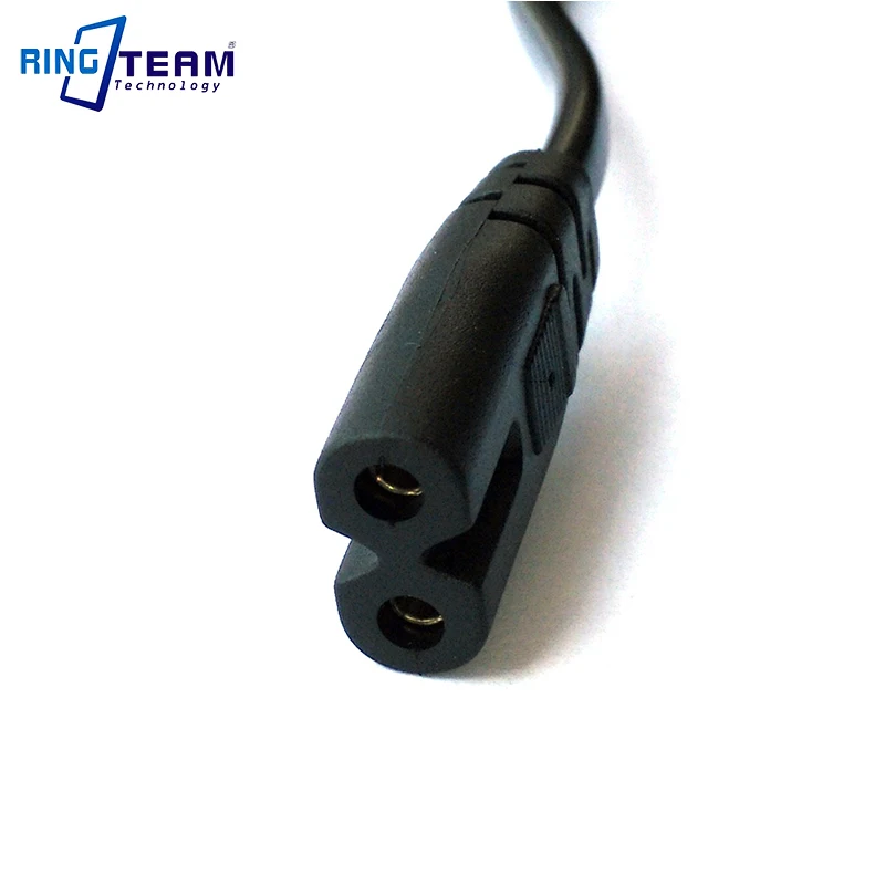 Cable de alimentación de 2 pines para la UE, IEC320 C7, para Dell, portátil, Canon, Epson, impresora, Radio, altavoz, PS4, XBOX, LG, Sony - imagen 5