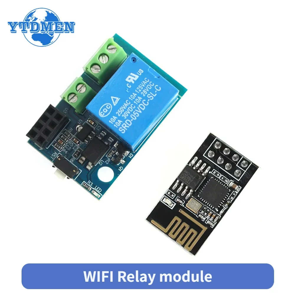 Módulo de relé WiFi ESP8266 ESP-01S 5V, interruptor de Control remoto en casa inteligente, aplicación de teléfono, ESP-01, módulo WIFI inalámbrico - imagen 2