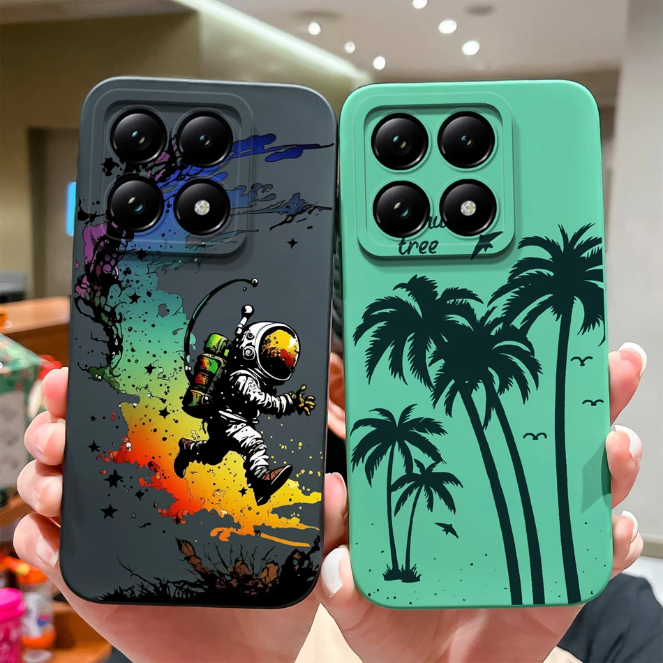 Nuevo diseño de funda para Xiaomi 14T Pro, funda trasera de protección completa, silicona líquida suave y lisa, carcasa de teléfono de alta calidad, parachoques bonito - imagen 4