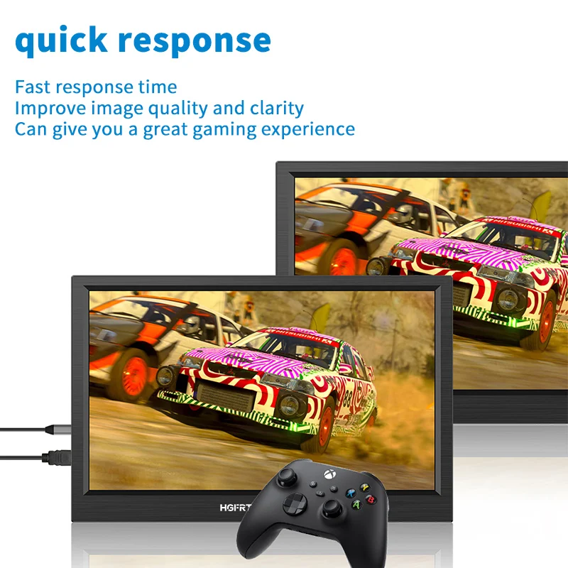 HGFRTEE-Monitor portátil de 11,6 pulgadas para videojuegos, Monitor extendido, Compatible con HDMI, segunda pantalla para Switch/PS4/Raspberry Pi - imagen 4
