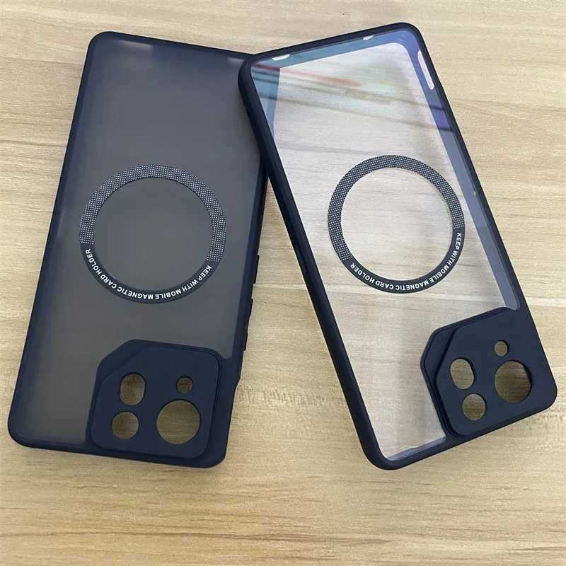 Funda magnética para ASUS ROG Phone 8, funda MagSafe transparente, funda trasera para teléfono ROG 8 8Pro Phone8Pro, carcasa protectora a prueba de golpes - imagen 2