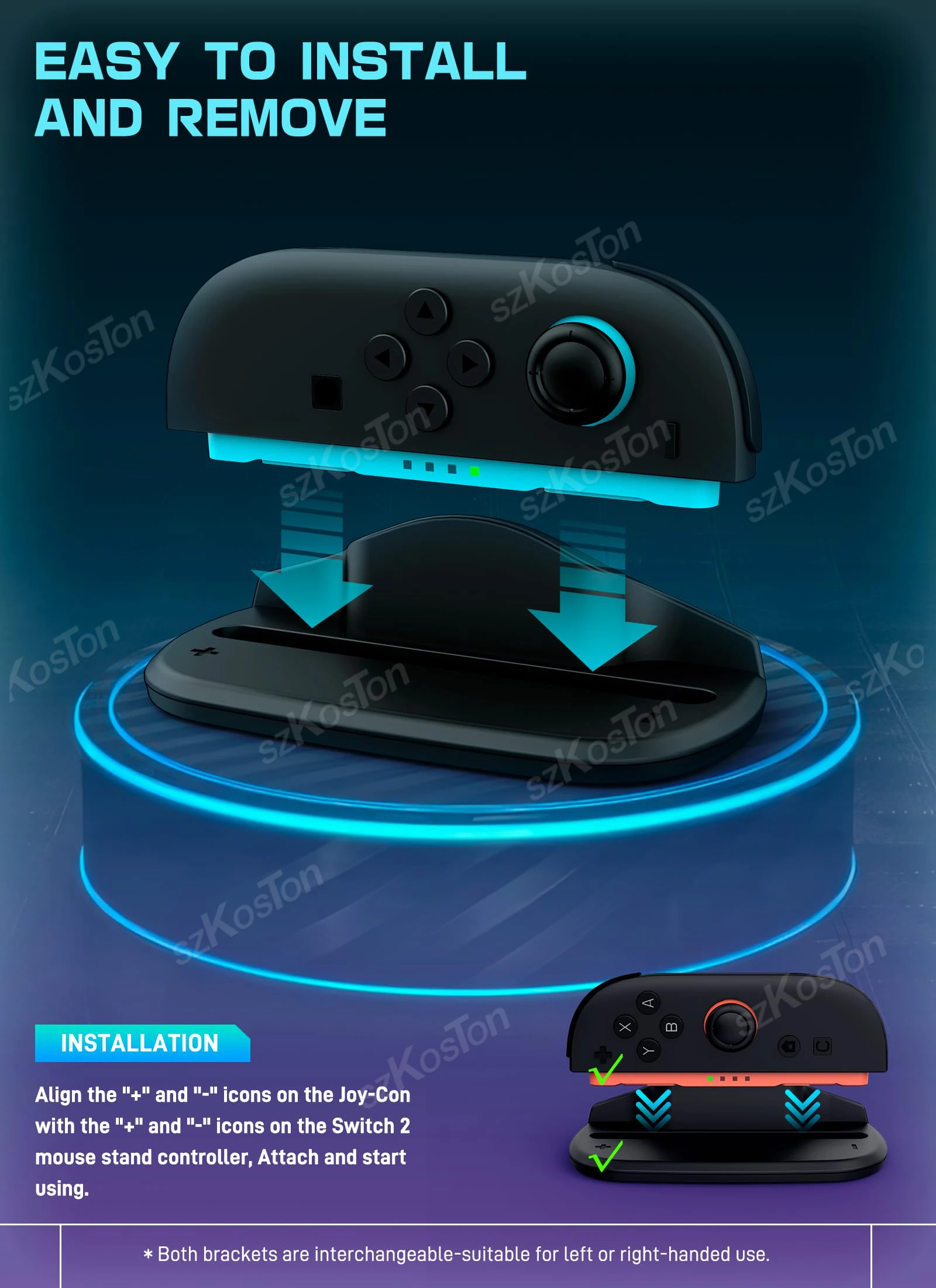 Para Switch 2 Joy Con controlador de juegos Mini ratones portátiles juegos de disparos adaptador de agarre de ratón agarre de ratón para accesorios Switch2 - imagen 5
