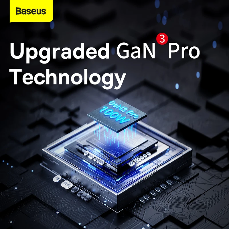 Baseus-cargador USB tipo C para ordenador de escritorio, tira de alimentación de 100W, 65W, GaN, PD, QC, carga rápida 4,0, 3,0, para iPhone 14, 13, MacBook Pro - imagen 5