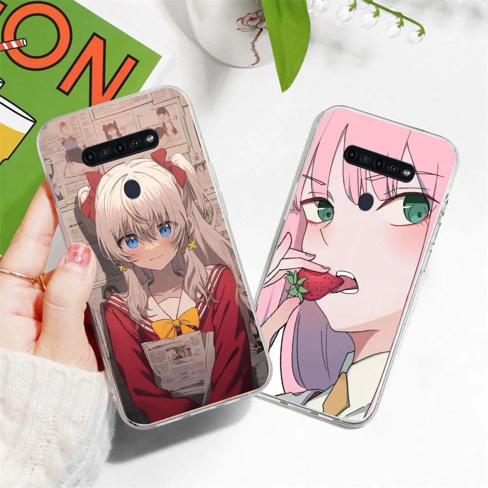 BD-26 chica energética funda transparente para LG K50S K50 K61 G8 THINQ5 V40 V50 K40 ThinQ Q60 K51S G8x K40S K41S Q61 V60 - imagen 5