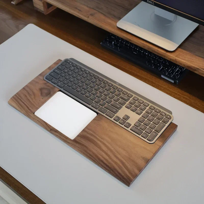 Mini reposamanos para teclado Mxkeys de nogal negro, soporte de Base para teclado personalizado, ergonomía, diseño ergonómico antideslizante y cómodo para reposamanos - imagen 4