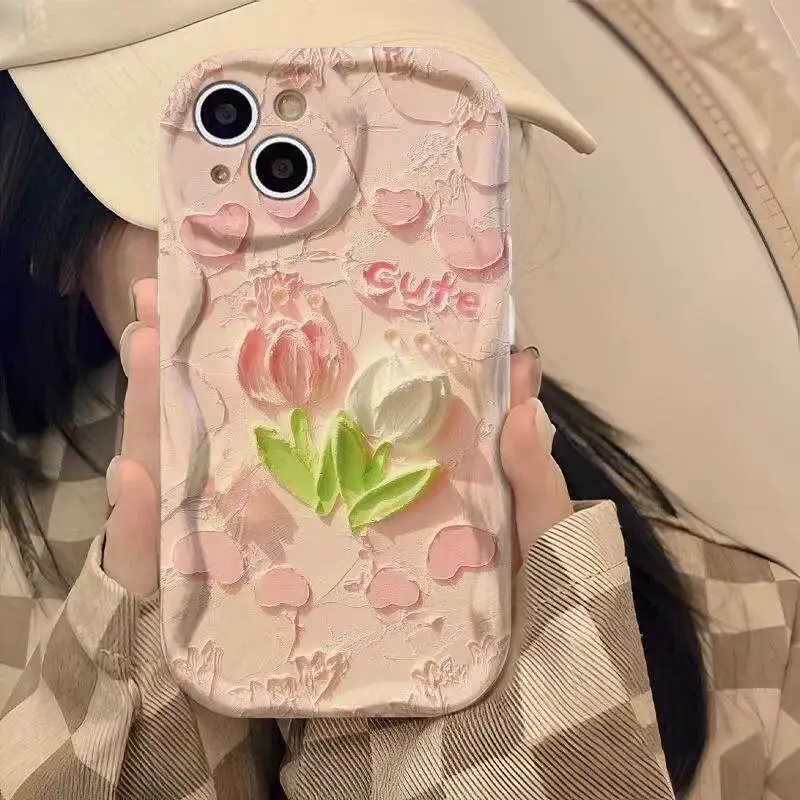 Funda Retro con pintura al óleo de flores para Samsung Galaxy, A15, A25, A04, A05, A05S, A04E, A13, A33, A30, A31, A50, A22, A51, A71, A72, A73, A02, A03, M54 - imagen 5