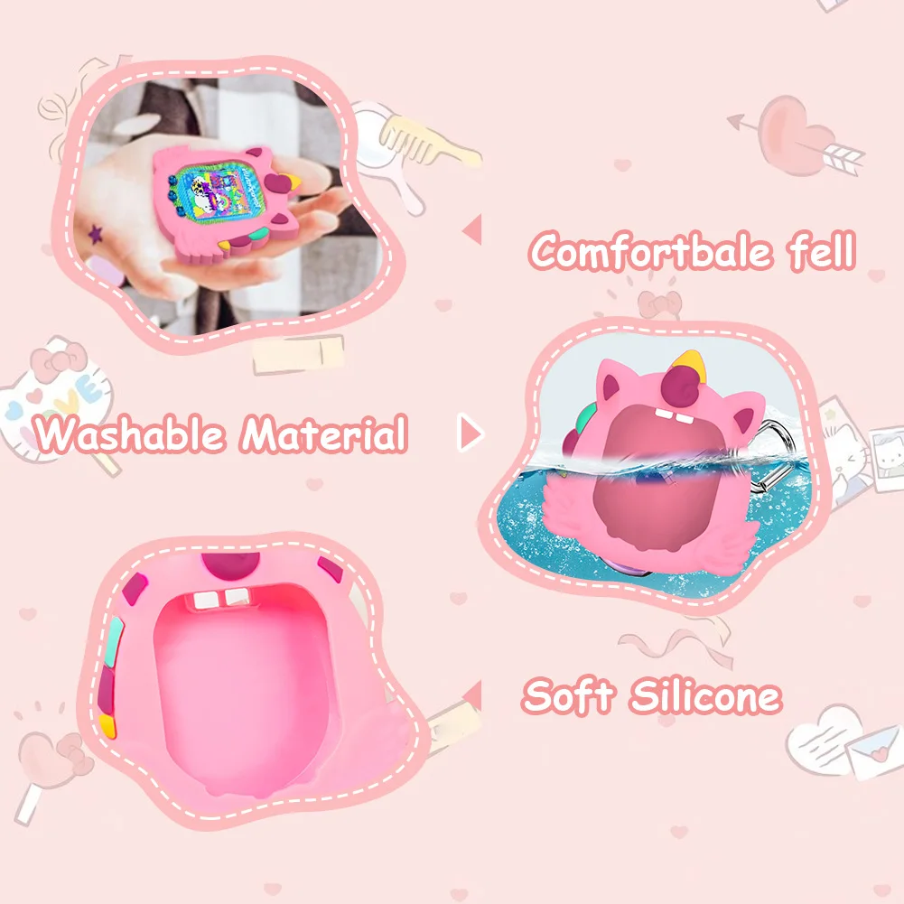 Funda protectora de silicona para Tamagotchi Uni 2023, carcasa de máquina de mascota Virtual, a prueba de golpes, funda protectora para Tamagotchi Uni - imagen 5