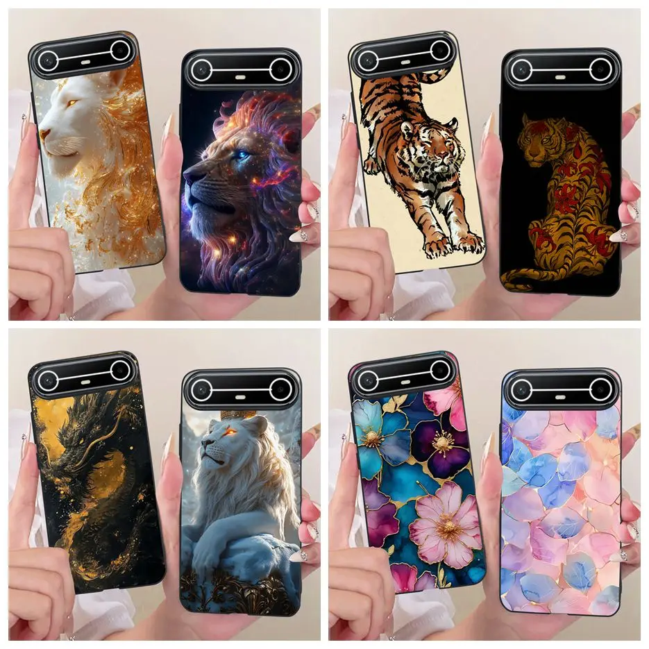 Para Tecno Pova Slim funda KM9 Cool animales flores cubierta pintada suave TPU funda de teléfono para Tecno Pova Slim PovaSlim 5G Fundas Coque