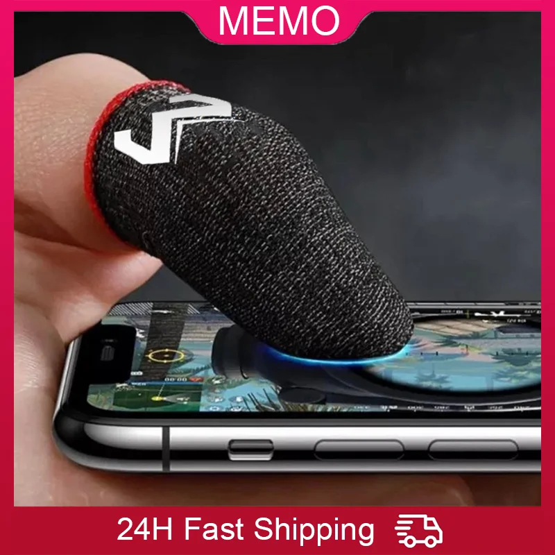 MEMO-funda para el dedo para videojuegos, 1 par, controlador de juego, cubierta para los dedos para juegos móviles PUBG, pantalla táctil, guantes para yemas de los dedos a prueba de sudor - imagen 2